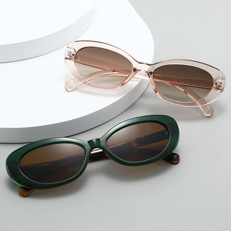 JNPCXI Small Oval Sunglasses for Women Vintage Design Sun glasses Shades Female Retro Punk Men Sunglass Outdoor Trendy Eyewear