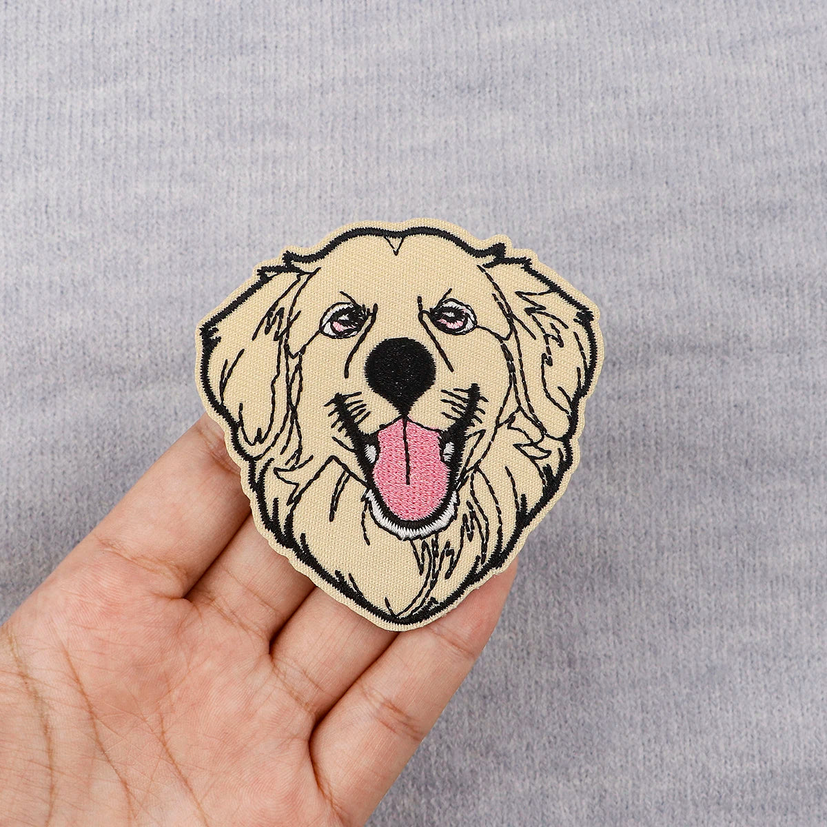 Cute Pet Dogs Embroidery Patch Cartoon Animals Iron On Patches For Clothing Thermoadhesive Patches On Clothes DIY Sew Badges