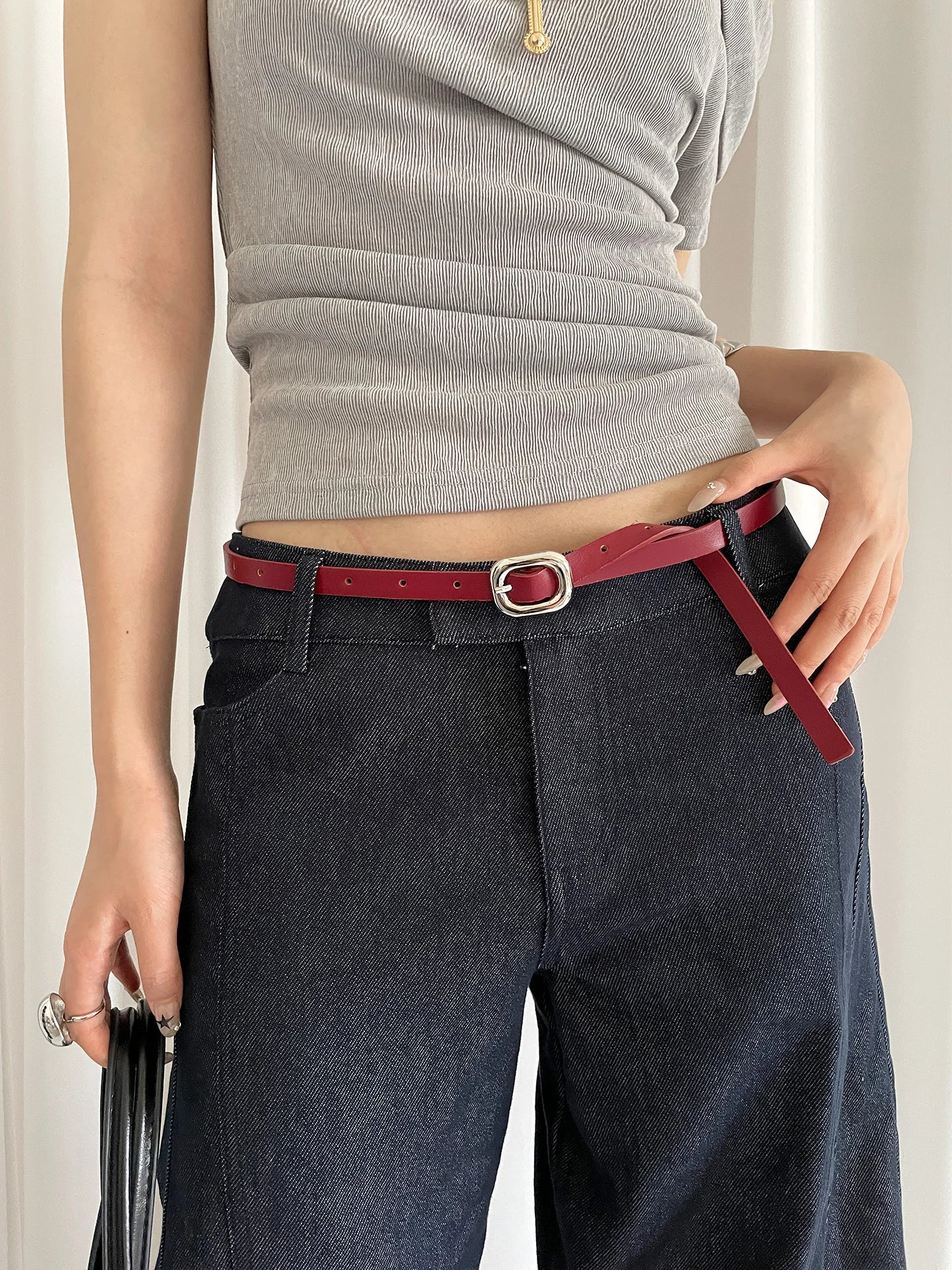 Fine Korean Style High-End Belt For Women Accessory To Wear With Skirts Jeans Etc