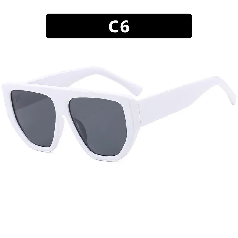 JNPCXI Retro Oversized Sunglasses Men Fashion Brand Designer Black Gradient Shades UV400 Women Trending Sun Glasses