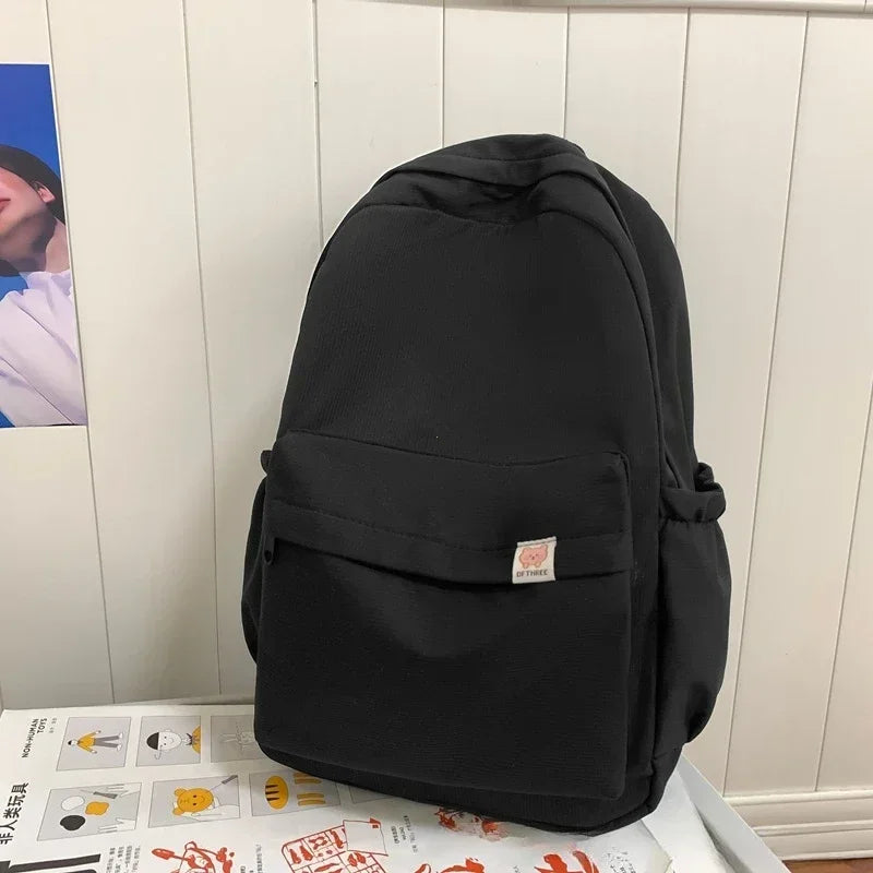 New Waterproof Nylon Women Backpack Female Travel Bag Backpacks Schoolbag for Teenage Girls Solid Color Bookbag Mochila Bookbag