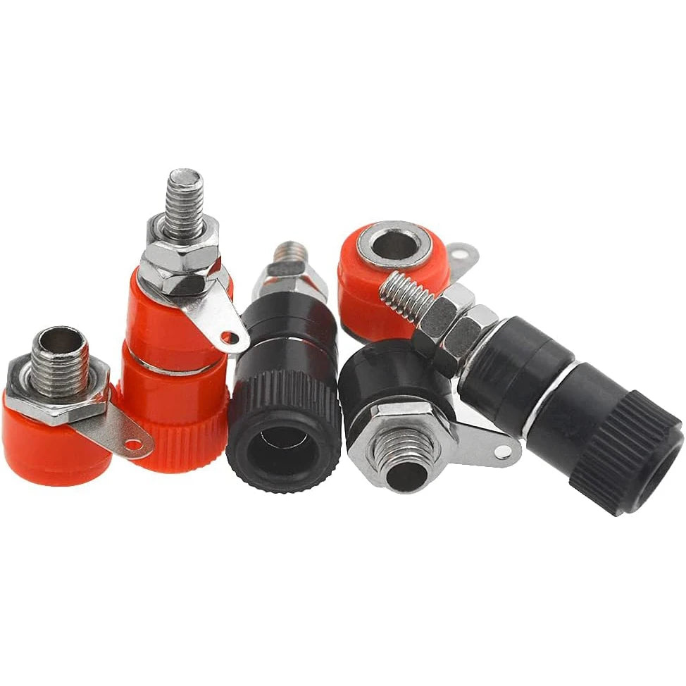 40 PCS 4mm Banana Plug Socket Binding Post Terminals + 4mm Banana Female Socket Jack Mount Connectors for Banana Plugs Amplifier