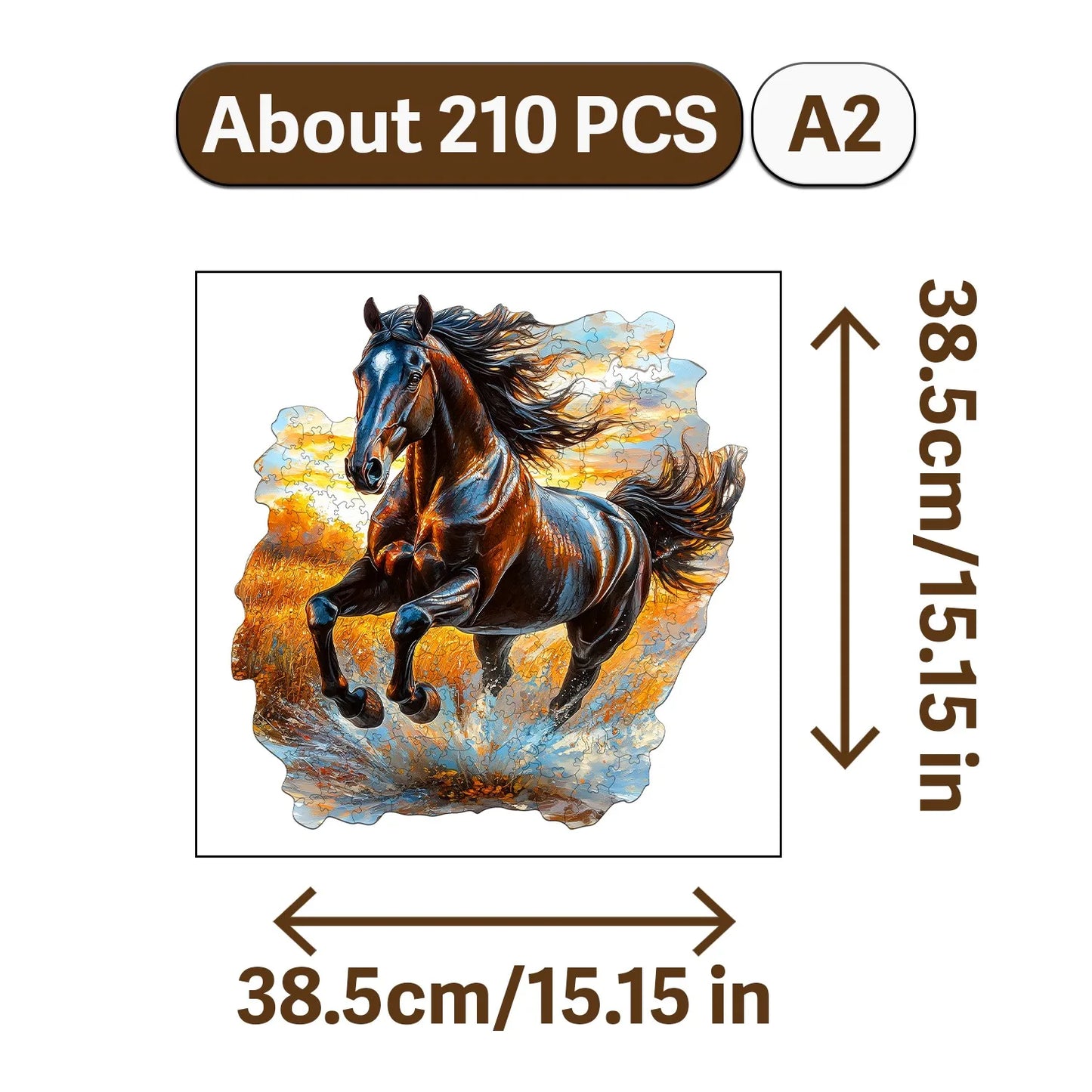 Cowboys and Dancers Wooden Jigsaw Puzzle Wood Home Decor Painting Christmas and Halloween Gift Toy for Teen and Kid