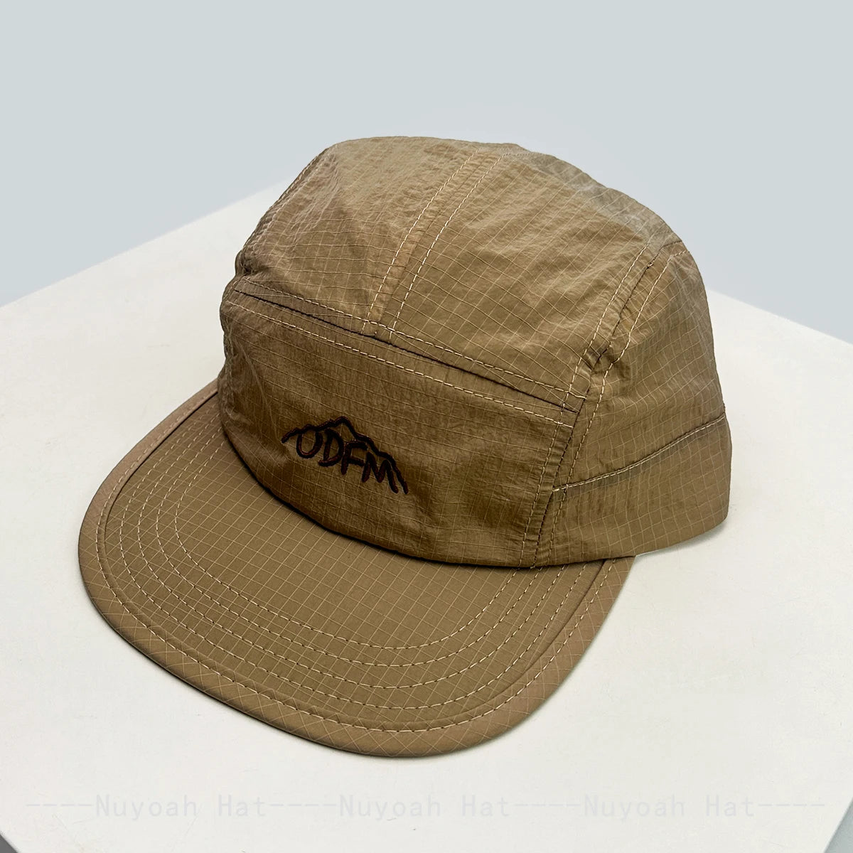 New Men Women Quick Drying Plaid Embroidered Letters Baseball Hats Sunshade Flat Eave Breathable Outdoor Peaked Caps Versatile
