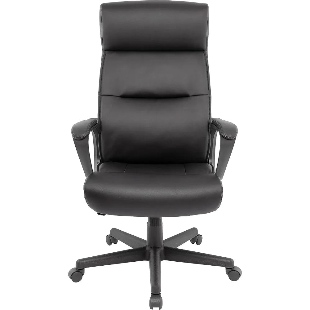 Rutherford Ergonomic Executive Office Chair High Back Swivel Luxura Faux Leather