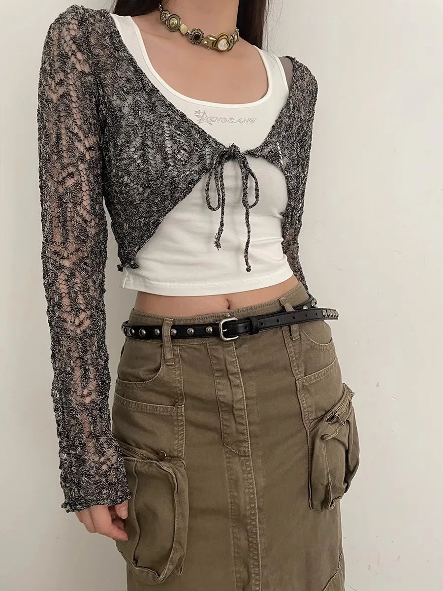 Women's American Vintage Belt 2025 New Casual Rivet Thin Leather Belt Punk Style Metal Rock Unique Versatile