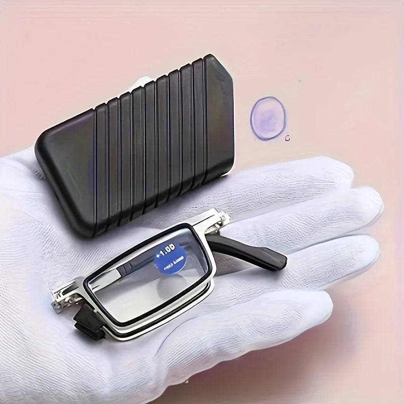 3PCS Compact Metal Folding Glasses Easy To Carry and Suitable for Both Men and Women Unique Design As A Gift Trendy Accessory