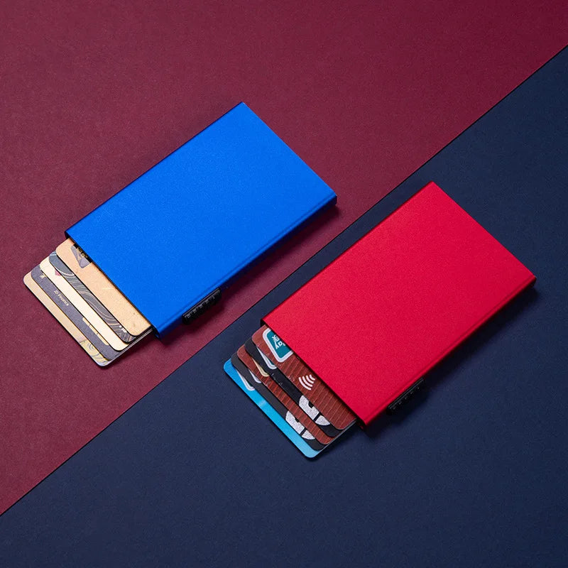 3PC Magic ID Bank Credit Card Holder Smart Wallets Men Unisex Pop-Up Cardholder