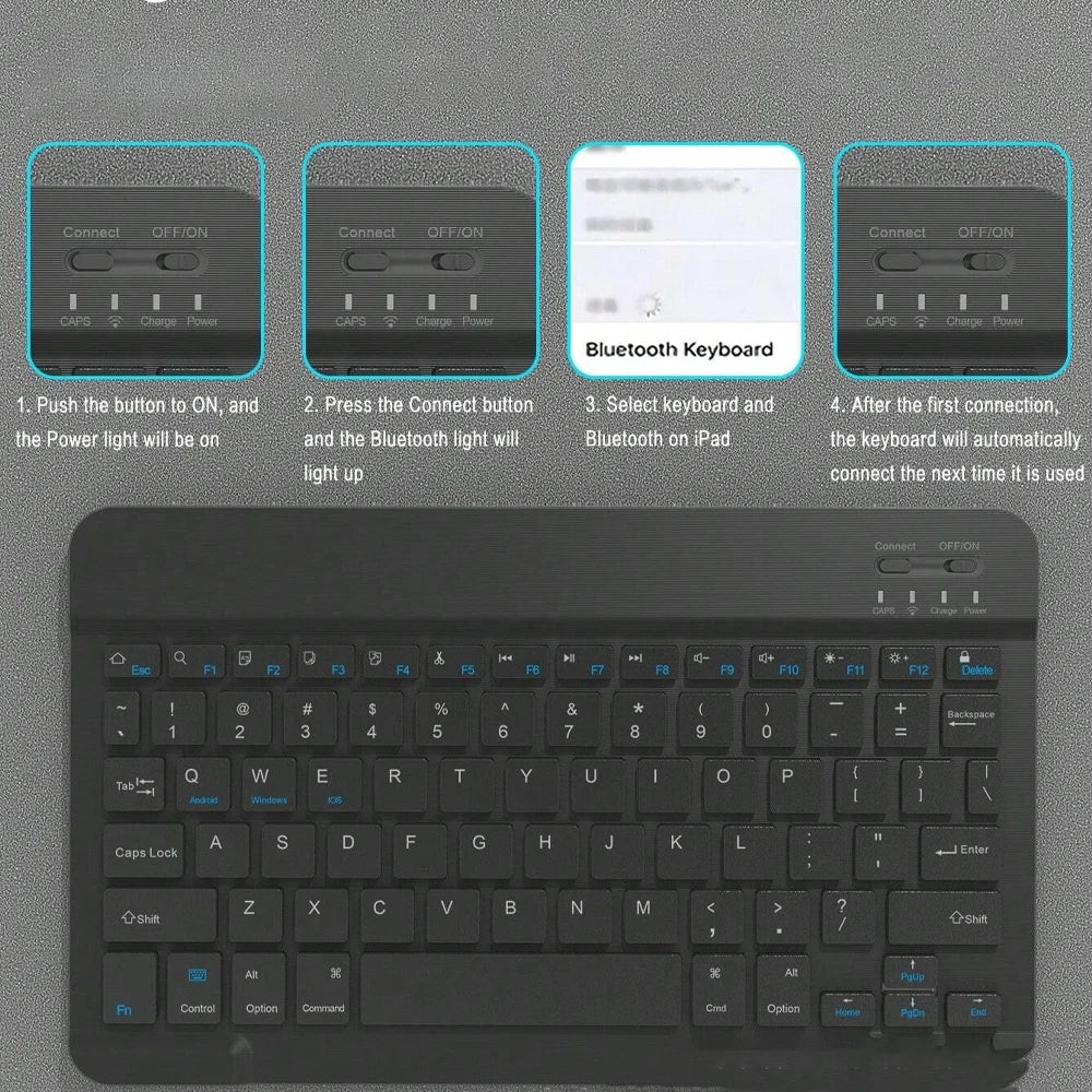 Xiaomi Pad 7 11.2-inch, Bluetooth keyboard + Mouse Case, Multi Language Keyboard