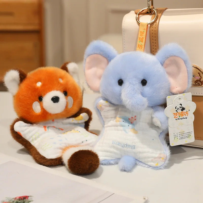 Good Quality and Cute Bean Bag Plush Toy  Cartoon Animal Doll Monkey Frog Cat Fox Panda Furry Forest Animals Doll Birthday Gift