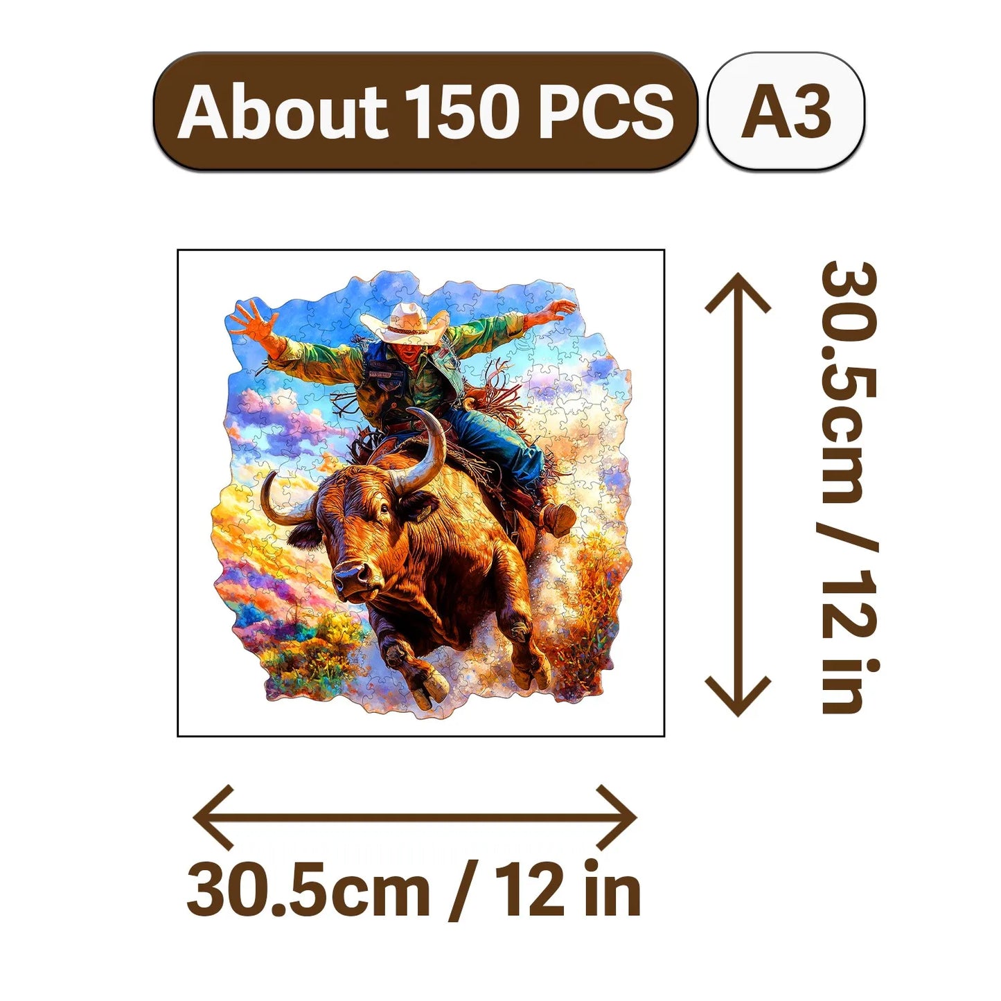 Nowadays Retro Art Style Wooden Jigsaw Puzzle Wood Home Decor Painting Christmas and Halloween Gift Toy for Teen and Kid