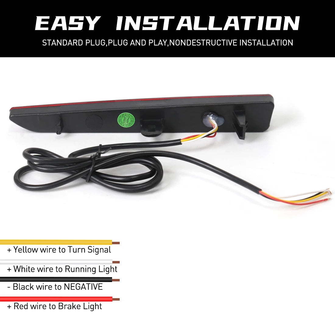 LED Rear Bumper Reflector Light For Toyota Raize 2019 2020 2021 2022 Auto Brake Warning Lamp Turn Signal Fog Car Accessories 12V