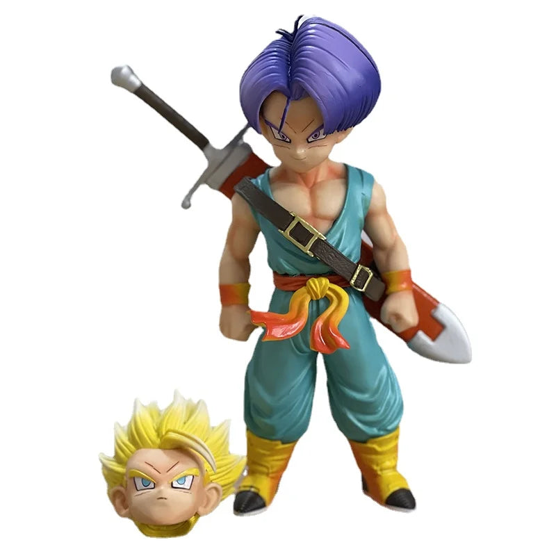 18CM Anime Dragon Ball Z Kid Trunks Figure Super Saiyan Gotenks PVC Action Figures Collection Model Toys for Children Gifts