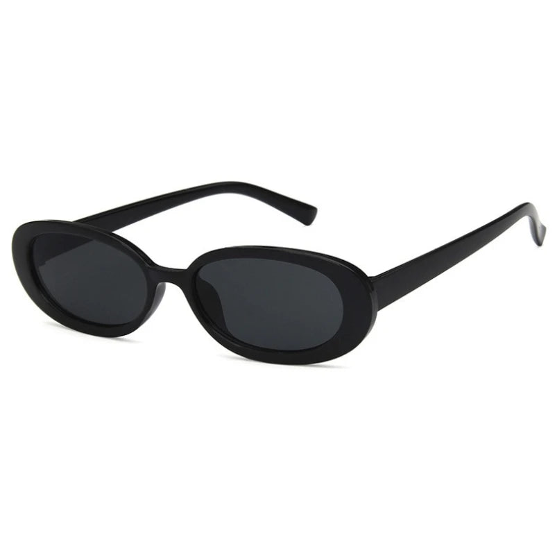 4PCS Trendy Glasses with A Retro Oval Design and Gold Metal Frame, Suitable for Both Men and Women Perfect for Daily Commuting