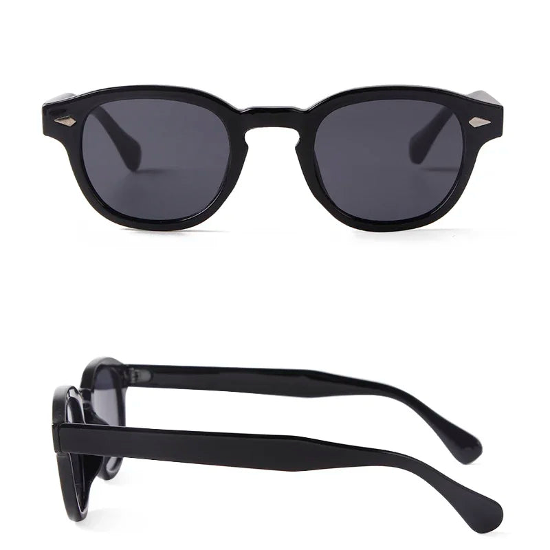 JNPCXI Fashion Gradient Blue Round Sunglasses for Women Men Vintage Tortoise Square Sun Glasses Lunettes De Soleil