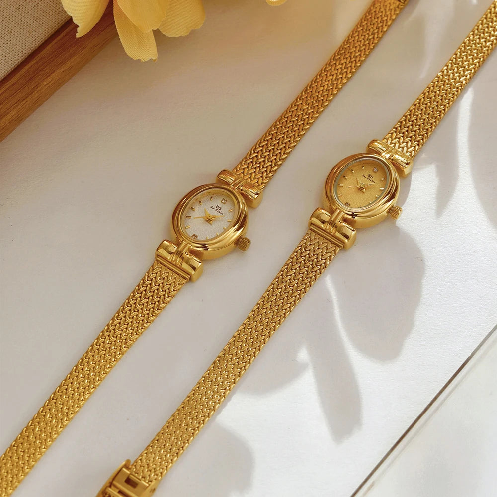 Bee Sister Luxury Woman Watch Casual Temperament Women's Watches Gifts Quartz Alloy Women Wristwatches