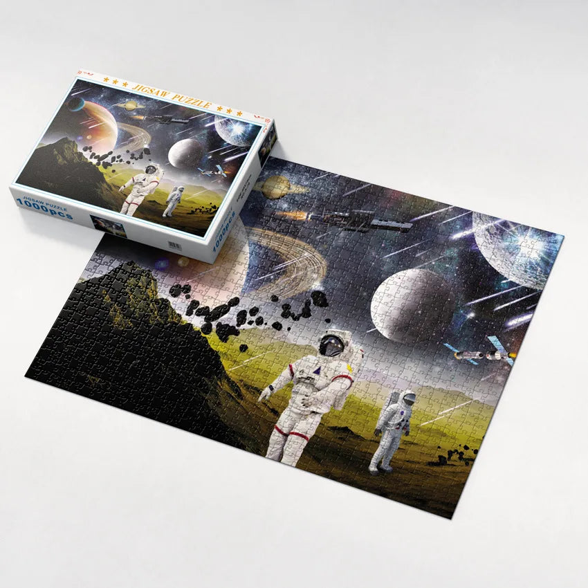 75*50cm 1000PCS Paper Jigsaw Puzzle Landscape Famous Painting Puzzle Character Series Series Home Decaoration Gift
