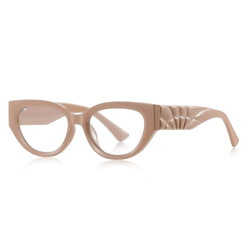 JNPCXI Men and Women Anti Blue Glasses Classic Cat Eye Glasses Myopia Prescritption Computer Eyewear