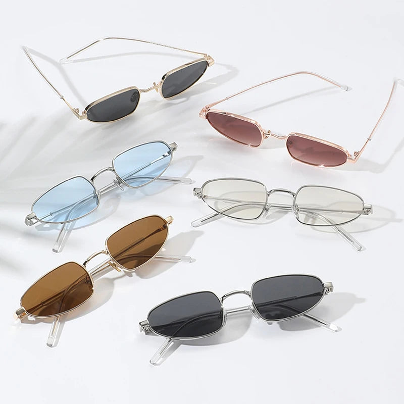 JNPCXI New Quality Ins Popular Fashion Cat Eye Women Sunglasses Shades UV400 Black Retro Candy Color Men Sun Glasses