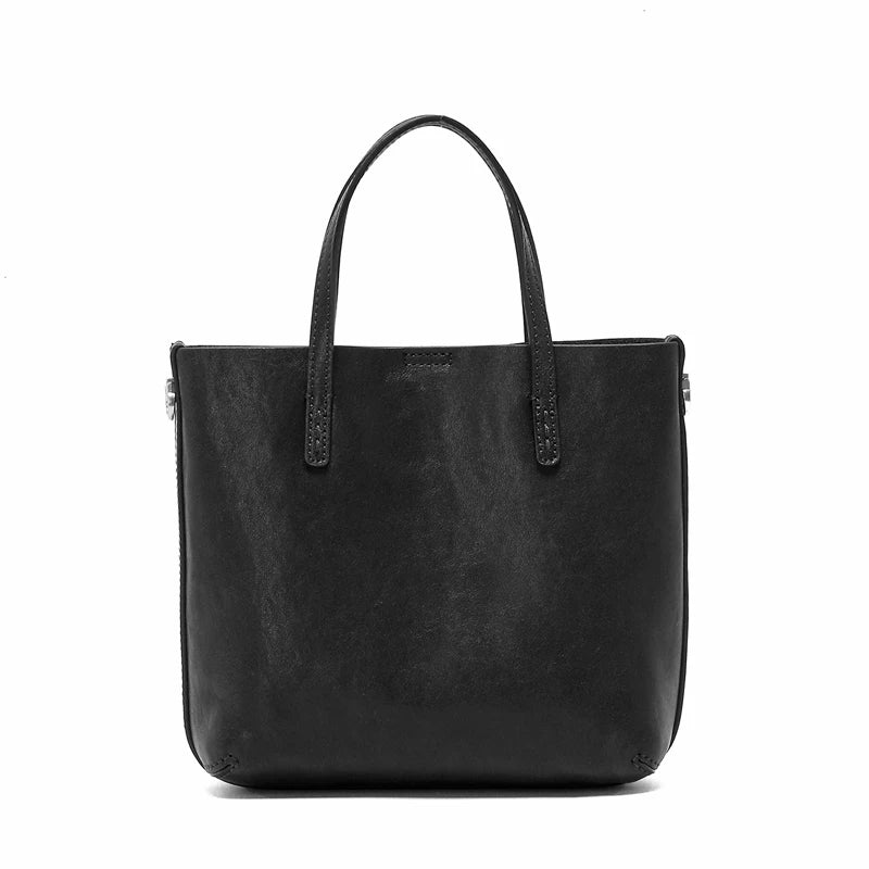 2026 New Women's Genuine Leather Handbag Luxury Designer's Shoulder Tote Bag Ladies Vintage Top-Handle Bags Female Underarm Bags