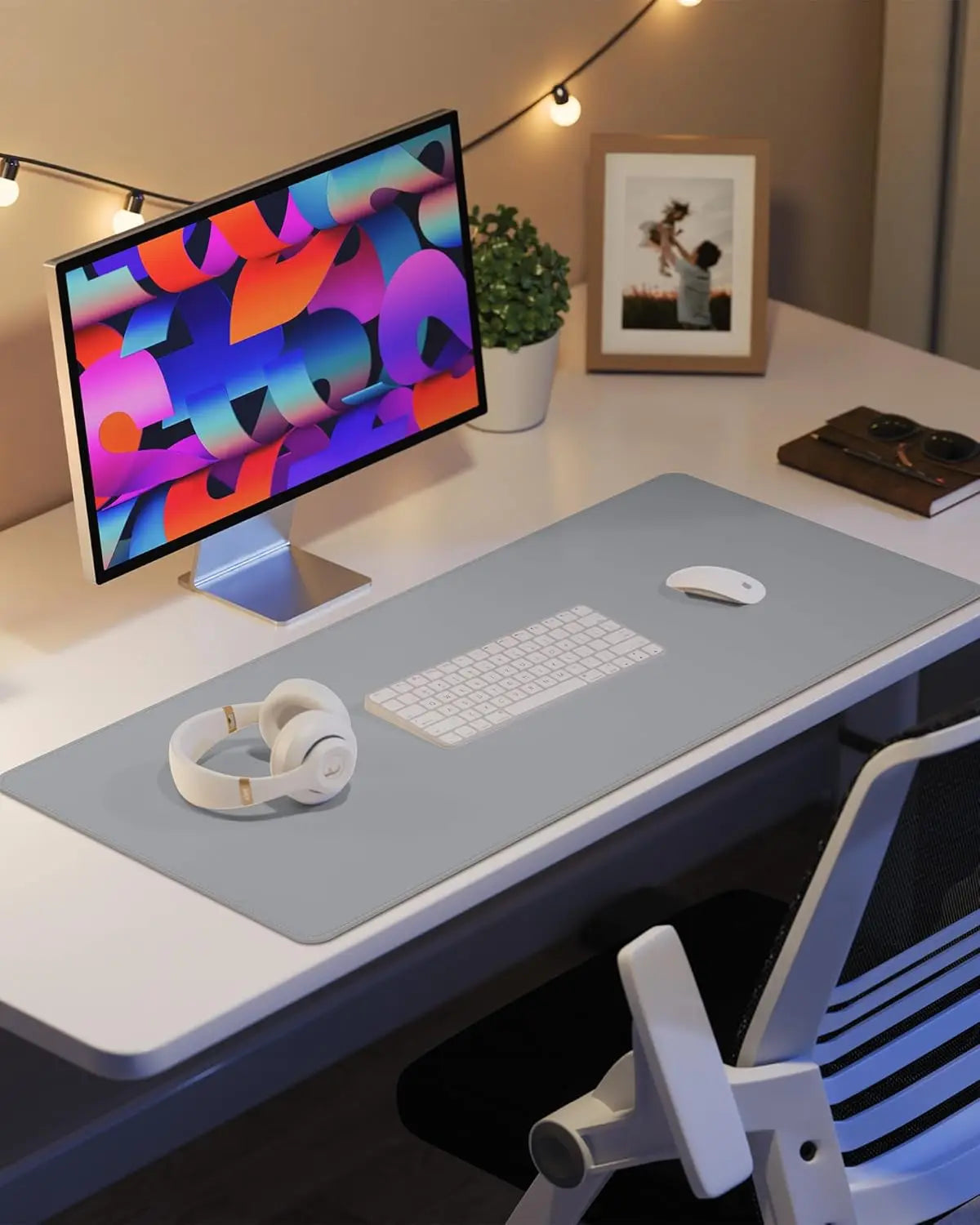 Large Mouse Pad Office Desk Pad Protector Non-Slip Waterproof Easy To Clean Desk Mat Computer Mat Gaming Mouse Pad