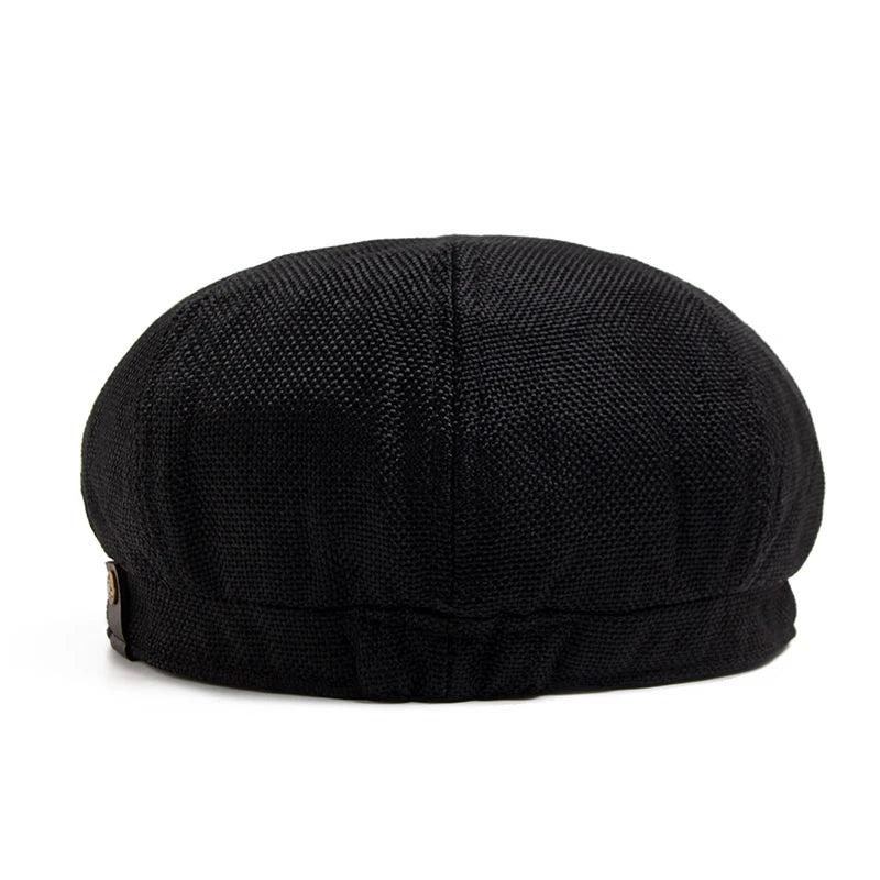 New Vintage Newsboy Caps Summer Linen Beret Men Women Fashion Retro Luxury Sun Visor Hip Hop Casual Hat Daily Wear