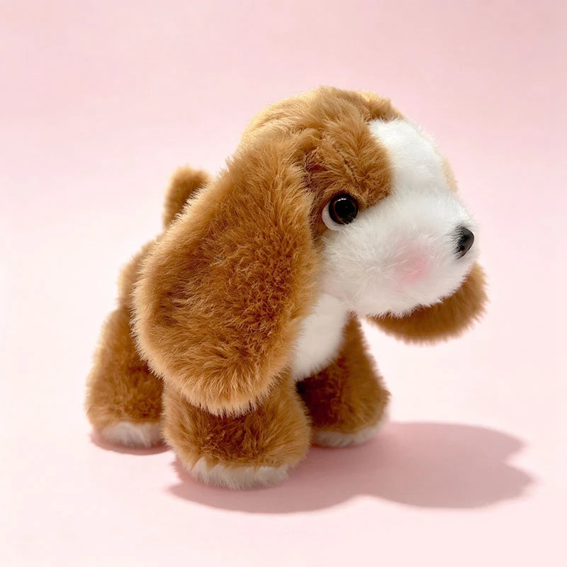 Cute Birthday Gift Pet Dog Plush Toys Cute Fluffy Corgi Schnauzer Shiba Inu Poodle Bulldog Hunting Dog Doll Office Desktop Decor