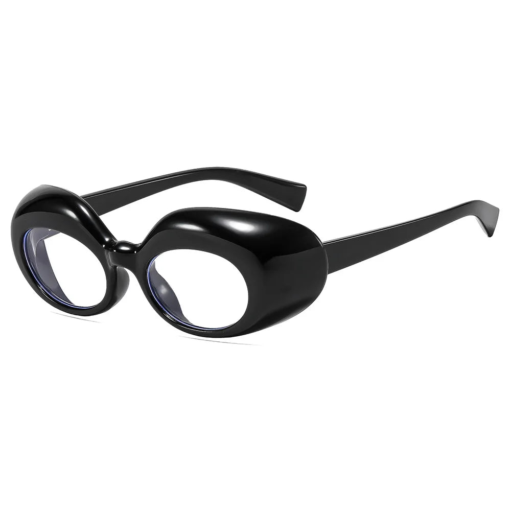 JNPCXI New Retro Oval Women Men Sunglasses Leopard Punk UV400