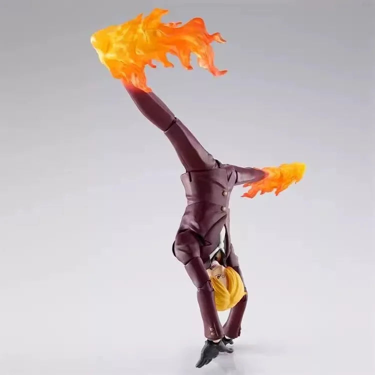 【IN STOCK】Original Bandai S.H.Figuarts One Piece Sanji Vinsmoke Wano Country Onigashima 15cm Action Figure Collectible Model