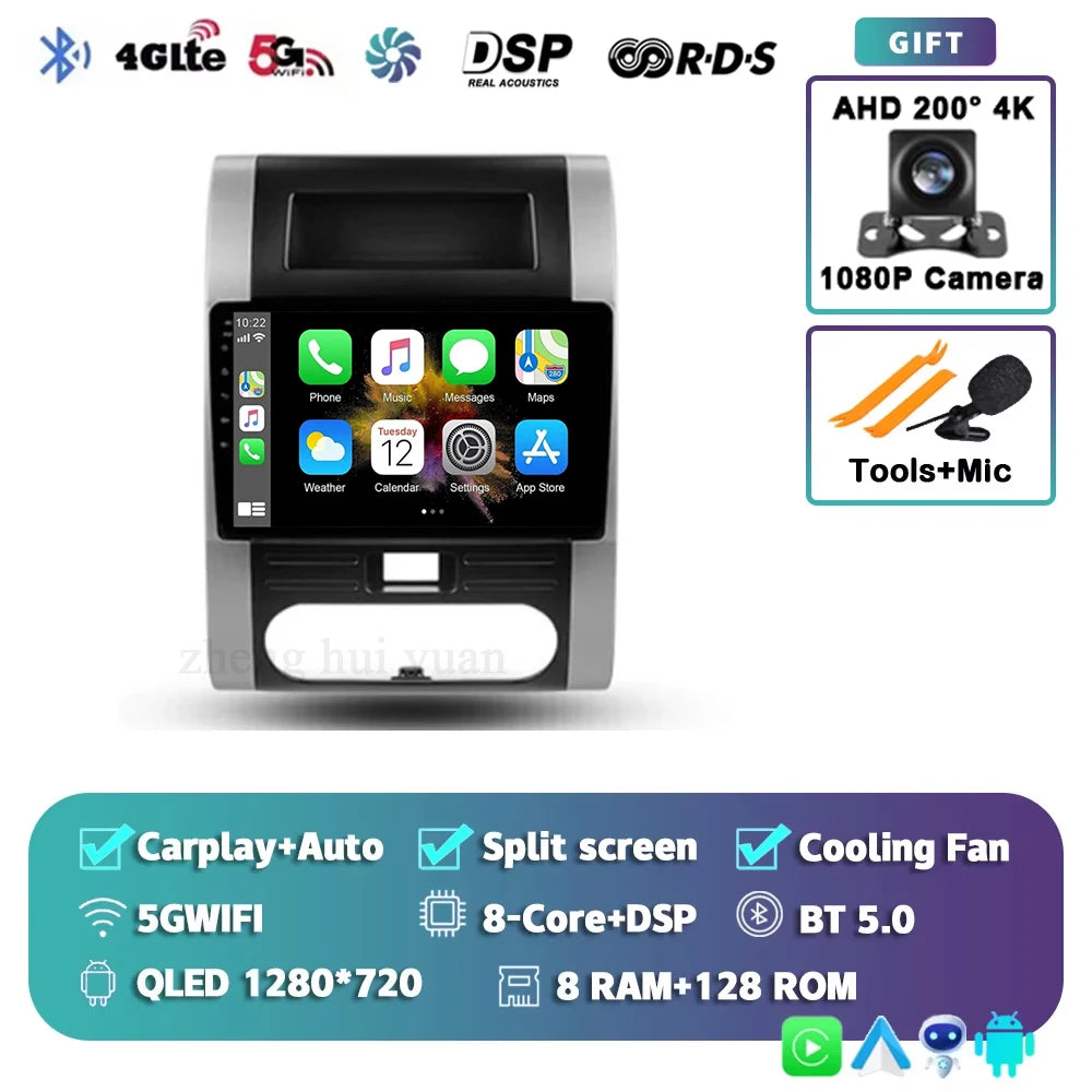 For Nissan X-Trail 2 T31 2007 - 2015 Android 15 4G WIFI Car Radio Carplay Auto Multimedia Stereo Video Player GPS Navigation BT