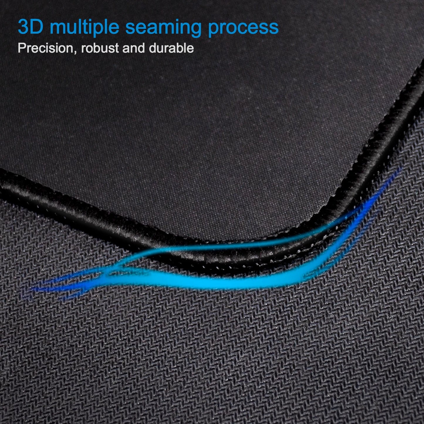 EXCO Mouse Pad with Stitched Edge Gaming Mousepad Small Non-Slip Rubber Base Washable Portable for Office Home Computer Laptop