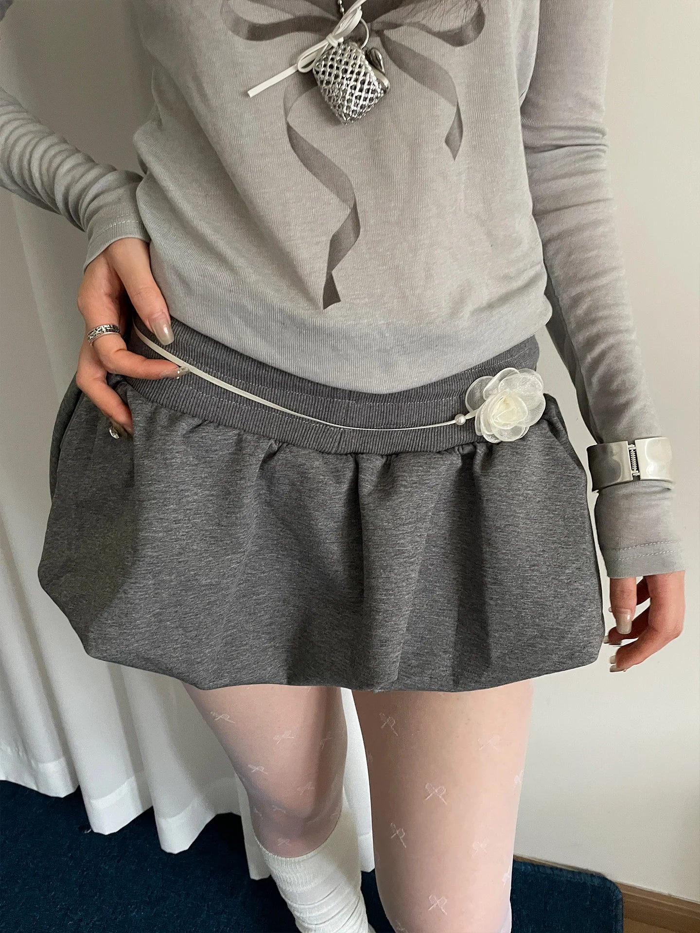 Fashionable Floral Waist Belt For Women Versatile Neck-Tie Waist Chain To Match Any Dress