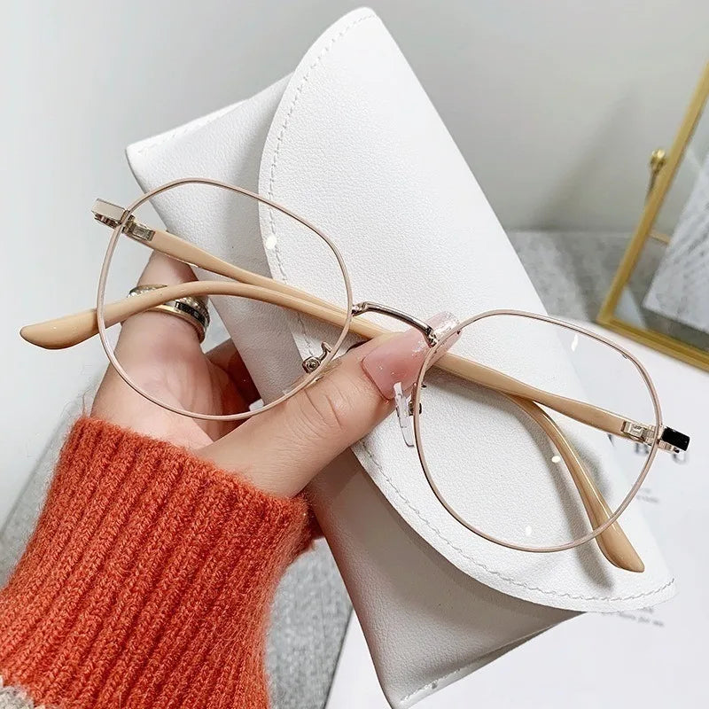Fashion Reading Glasses for Women Men's Anti Blue Light Presbyopic Glasses With Grade +100 to +400