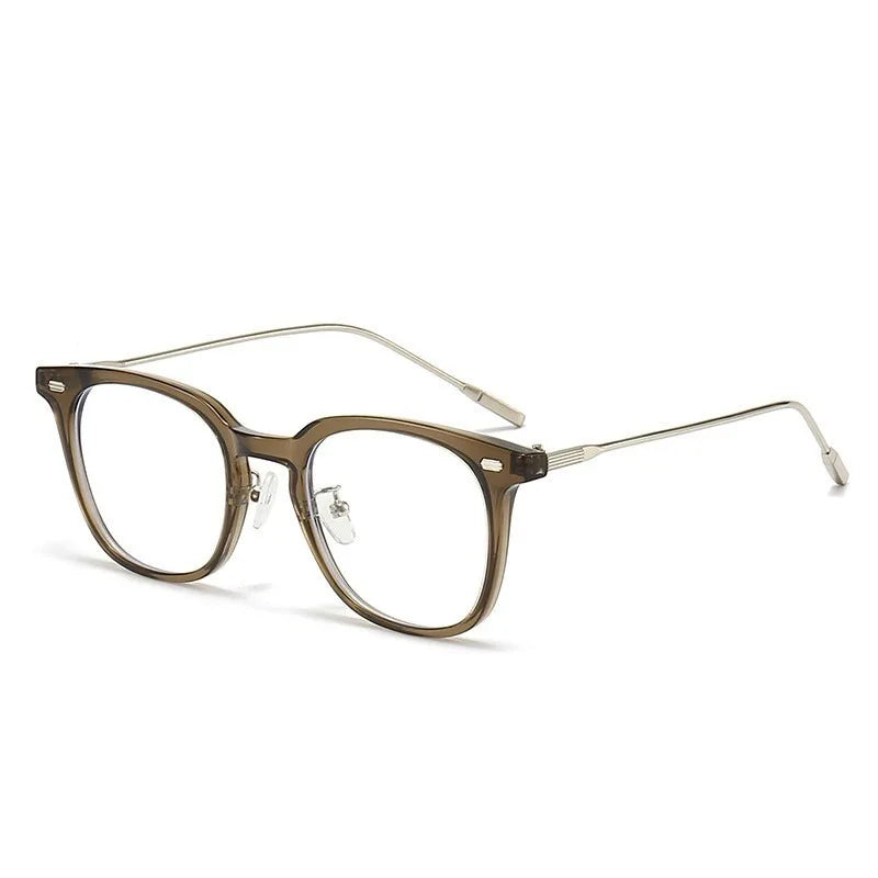 Anti Radiation Eyeglasses Square Computer for Women Men Replaceable Lens
