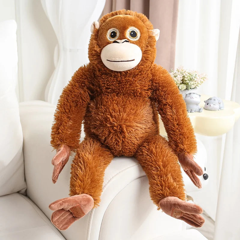 30-90CM Cartoon Gorilla Plush Toy Chimpanzees Monkey Soft Stuffed Doll Room Decor Birthday Gift Orangutan Plushies Dolls