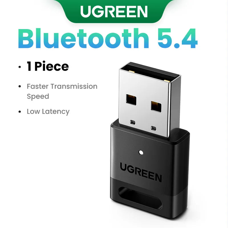 Bluetooth Adapter USB Bluetooth 5.4 for PC Dongle Adapter Wireless Mouse Keyboar
