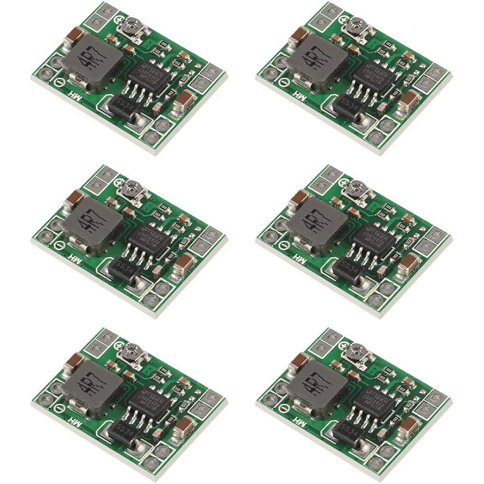 6pcs Mini MP1584EN DC-DC Buck Converter 3A Power Adjustable Power Supply Module 24V to 12V 9V 5V 3V Step-Down Power Module