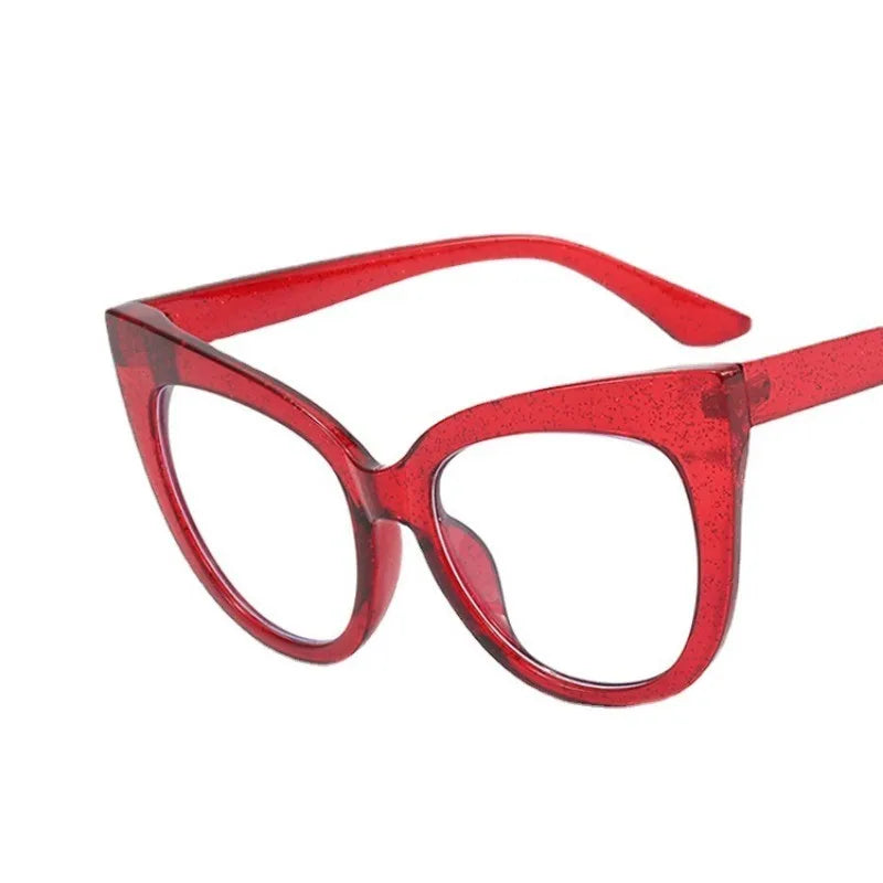 Fashion Cat Eye Glasses Blue Light Blocking Glasses Big Frame Viral Gaming Computer Glasses Trendy Optical Frames