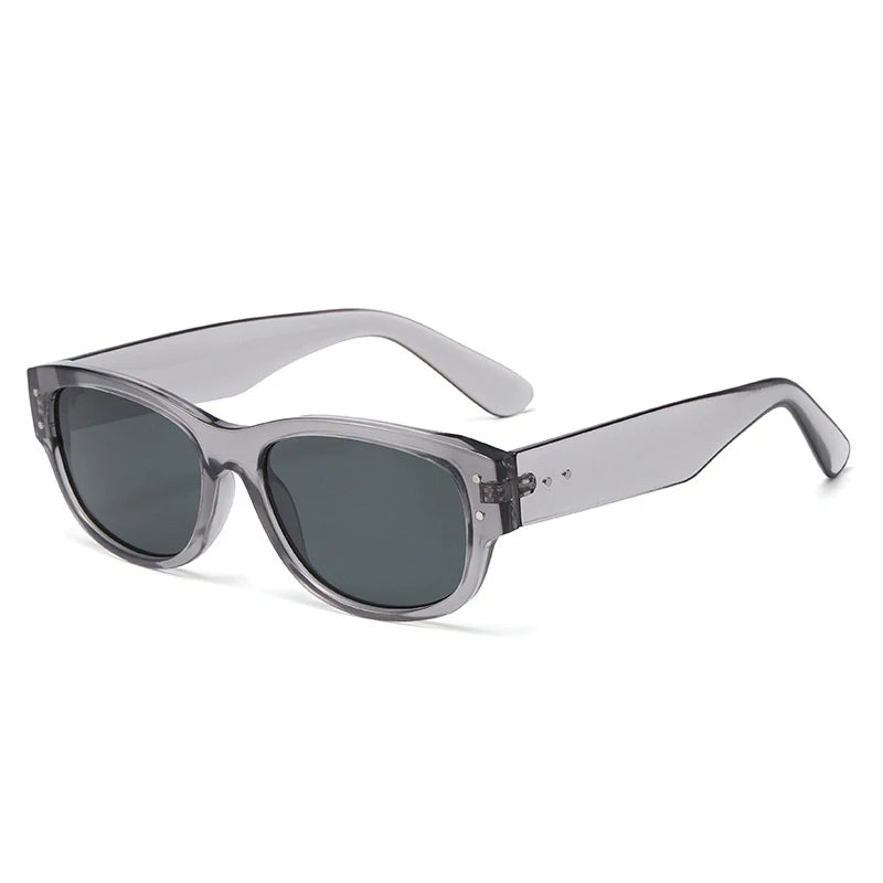 JNPCXI New Square Women Sunglasses Fashion Rivets Leopard Men Gradient Shades UV400 Sun Glasses
