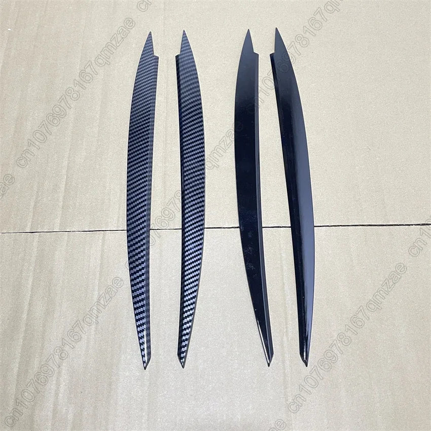 For VW GOLF 7 7.5 VII MK7 MK7.5 GTI R GTE GTD 2013-2020 Headlights Eyebrow Eyelids Stickers Trim Cover Body Kit Gloss Blcak