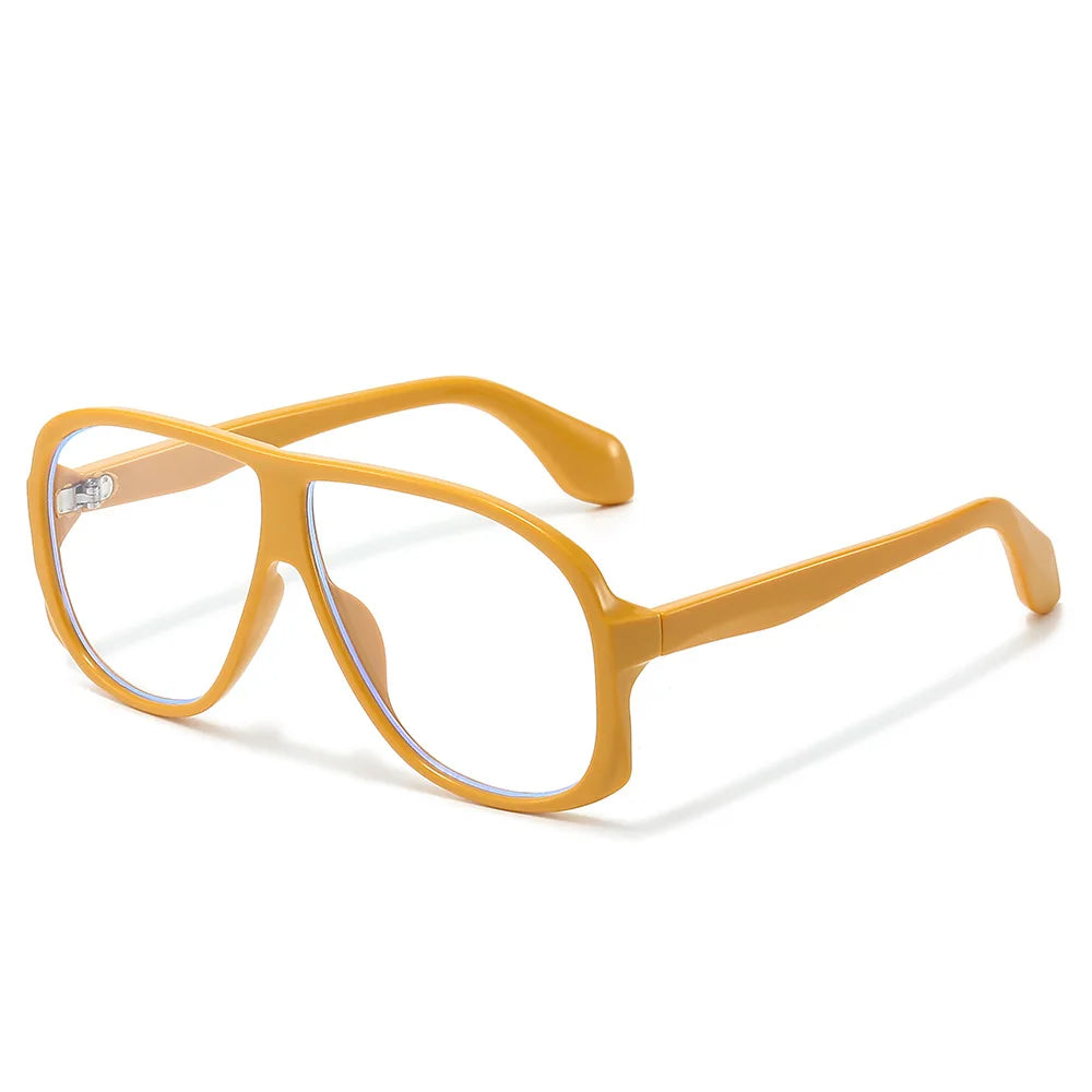 JNPCXI Retro Double Bridges Men Pilot Sunglasses Fashion Tea Rivets Decoration Shades UV400 Women Trending Sun Glasses