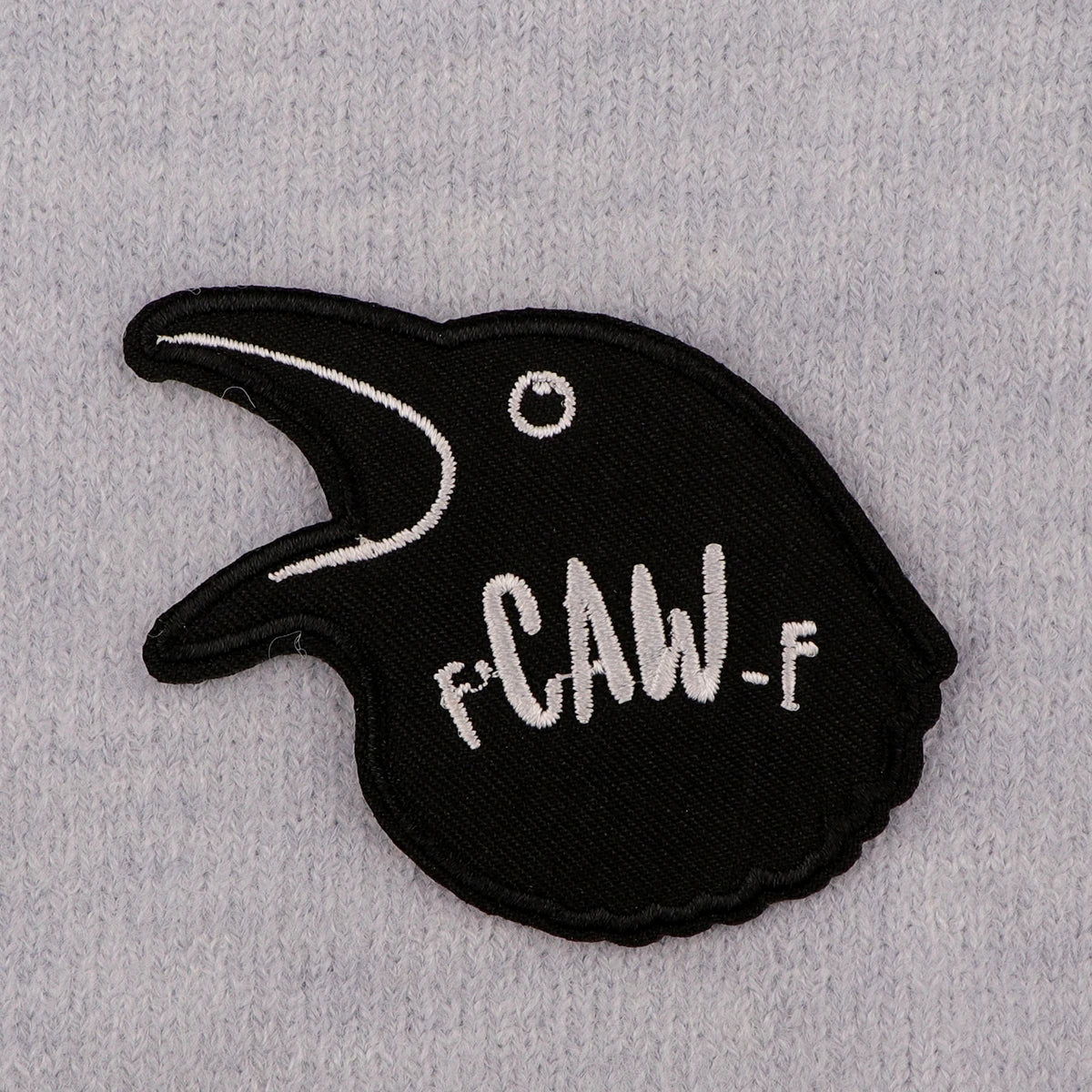 Cute Crow Embroidery Patch Funny Quotes Iron On Patches For Clothing Thermoadhesive Patches On Clothes DIY Sew Badges