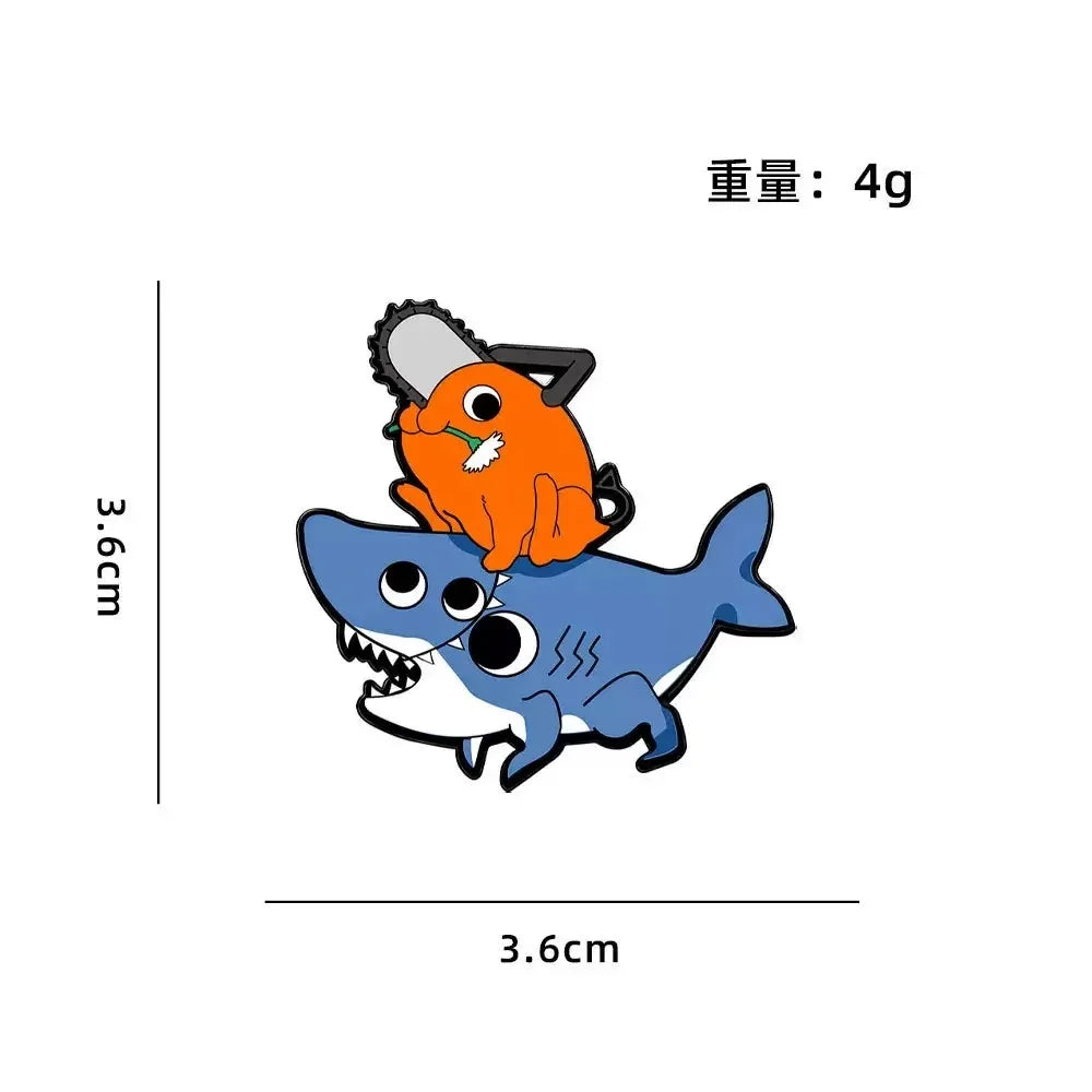 4pcs Set Unisex Manga Characters Enamel Pins Metal Brooches for Backpack Hat Bag Collar Lapel Fashion Jewelry Collection Gift