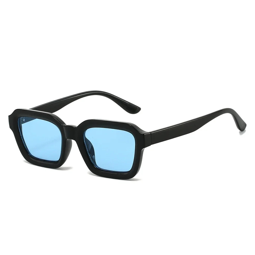 JNPCXI New Men Vintage Rectangle Frame Sunglasses Fashion Retro Sun Glasses Luxury Brand Design UV400 Shades Eyewear Women