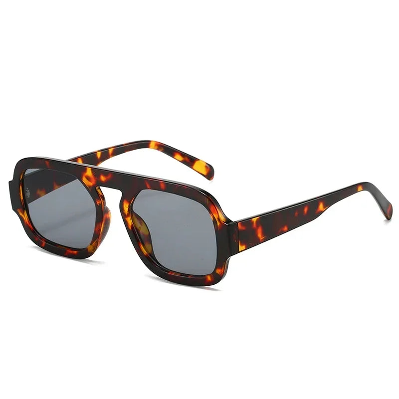 JNPCXI Retro Square Sunglasses Women Fashion Brand Design Gradient Shades UV400 Men Punk Sun Glasses