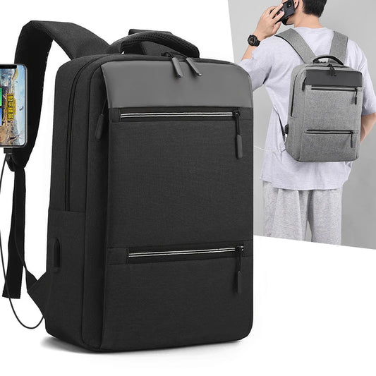 Business Laptop Backpack, Large Capacity Travel Bag w/ Adjustable Shoulder Strap