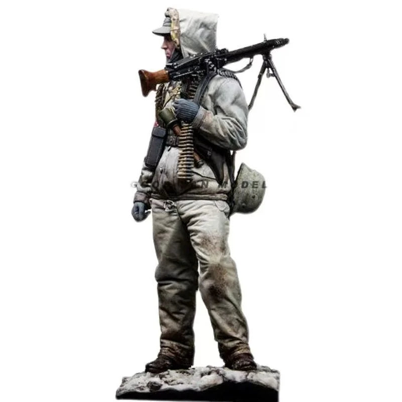 1/35 World War II EU battlefield soldier resin figure white mold unassembled &co