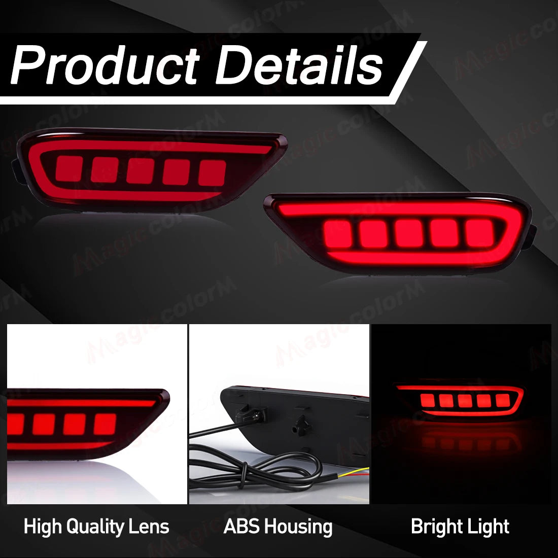 For Chevrolet Captiva 2008 2009 2010 2011 2012 2013 2014 Car Rear Bumper Reflector Lights Driving Dynamic Turn Signal Brake Lamp