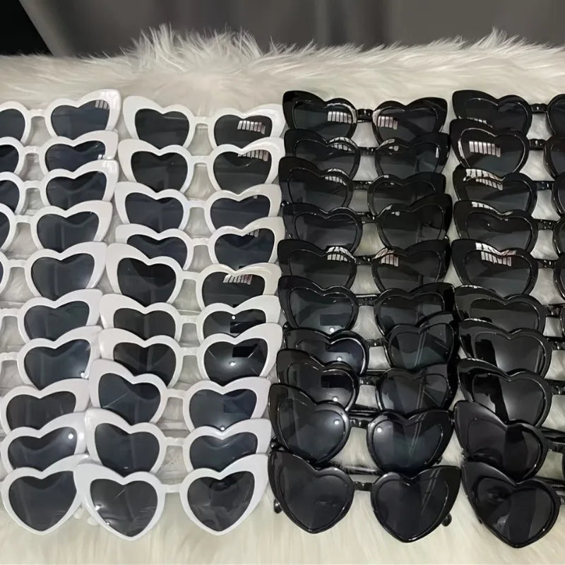 40pcs Heart shaped Glasses Wedding Party Birthday Gift Birthday Gift Bachelor Party Party Supplies Halloween Christmas Gift