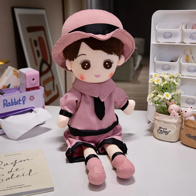 Kawaii Plush Girl Dolls  Soft Stuffed Dolls Lovely Plush Toys Girl Toys Kids Birthday Valentine Gift